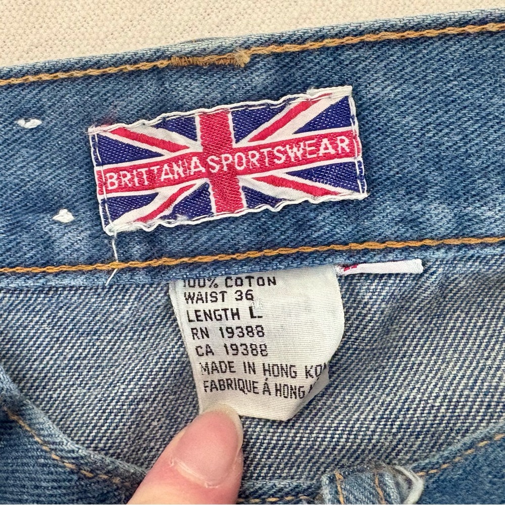 Vintage Flared Patchwork Jeans - image 6